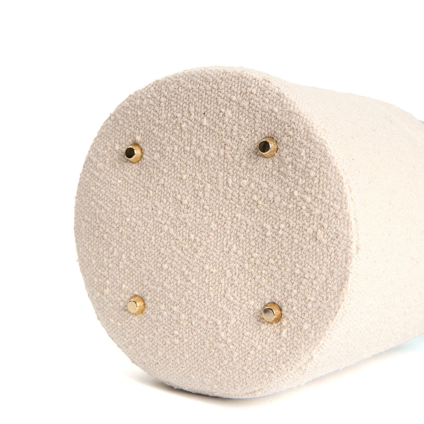 CESTINO IN SETA E CANVAS FUCSIA