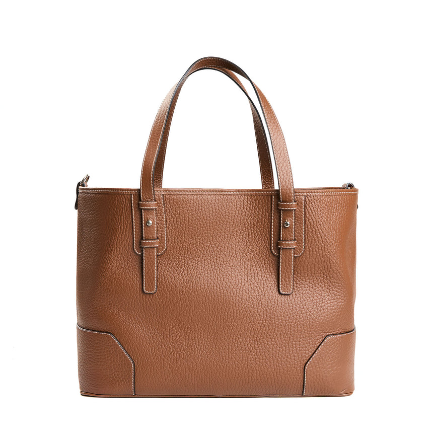 TOTE BAG MARRONE CHIARO