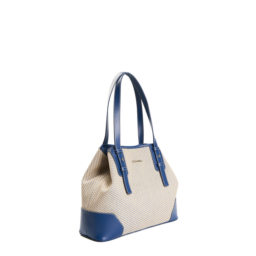 BLUE MIDI TOTE BAG