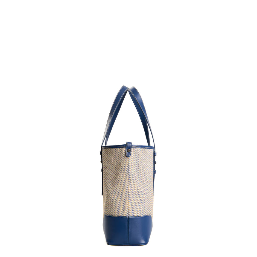 BLUE MIDI TOTE BAG