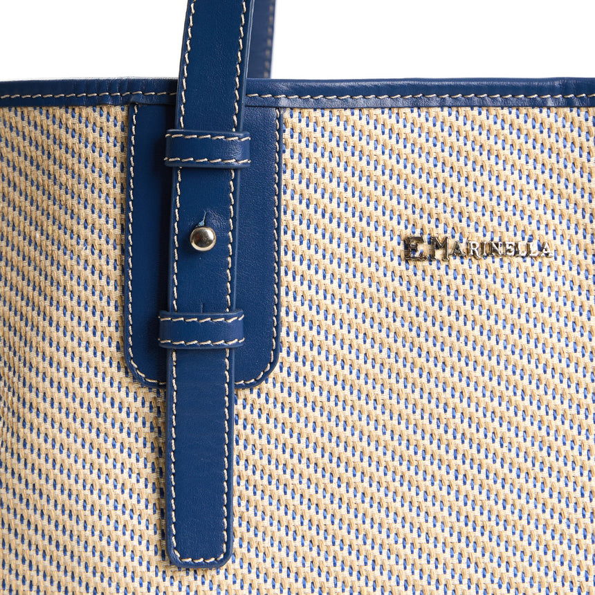 BLUE MIDI TOTE BAG
