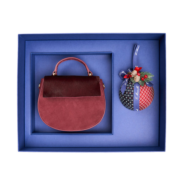 Crea la Tua Festive Luxury Box - Mini Cleo Camoscio e Pallina di Natale