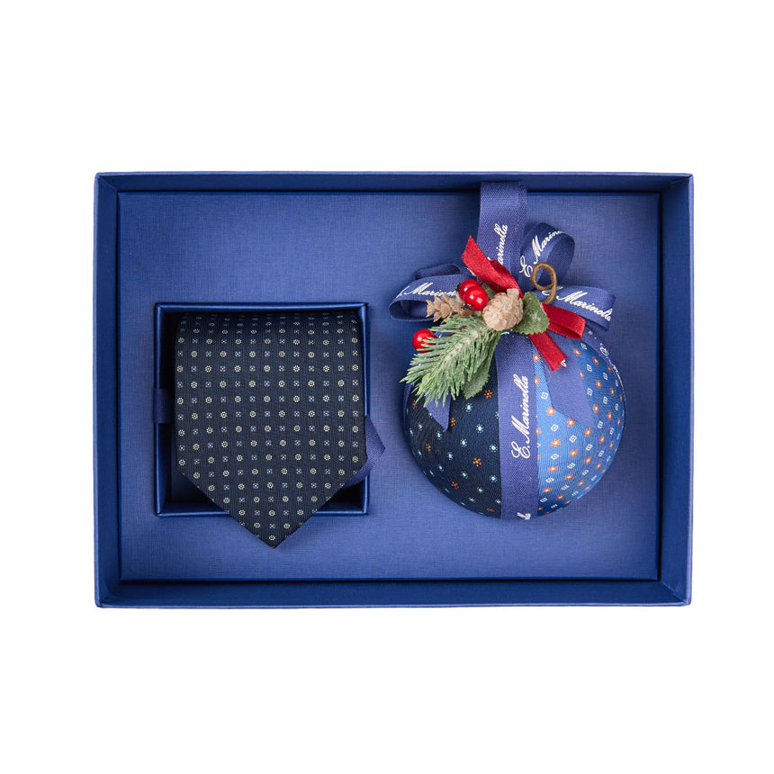 CHRISTMAS BOX WITH DARK BLUE SARTORIAL TIE