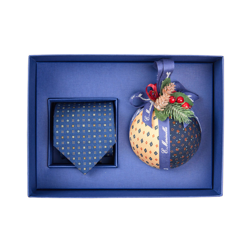 CHRISTMAS BOX WITH BLUE CLASSIC TIE