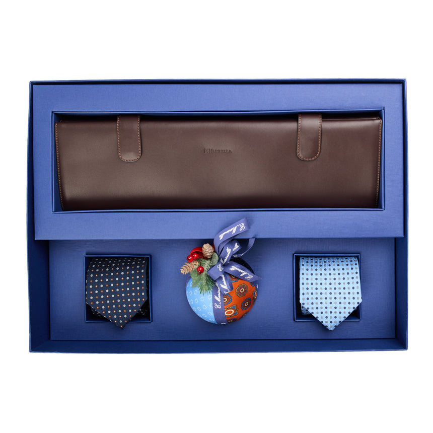 CHRISTMAS BOX WITH TIE HANGER, 2 CLASSIC TIES