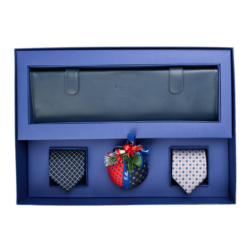 CHRISTMAS BOX WITH TIE HANGER, 2 CLASSIC TIES