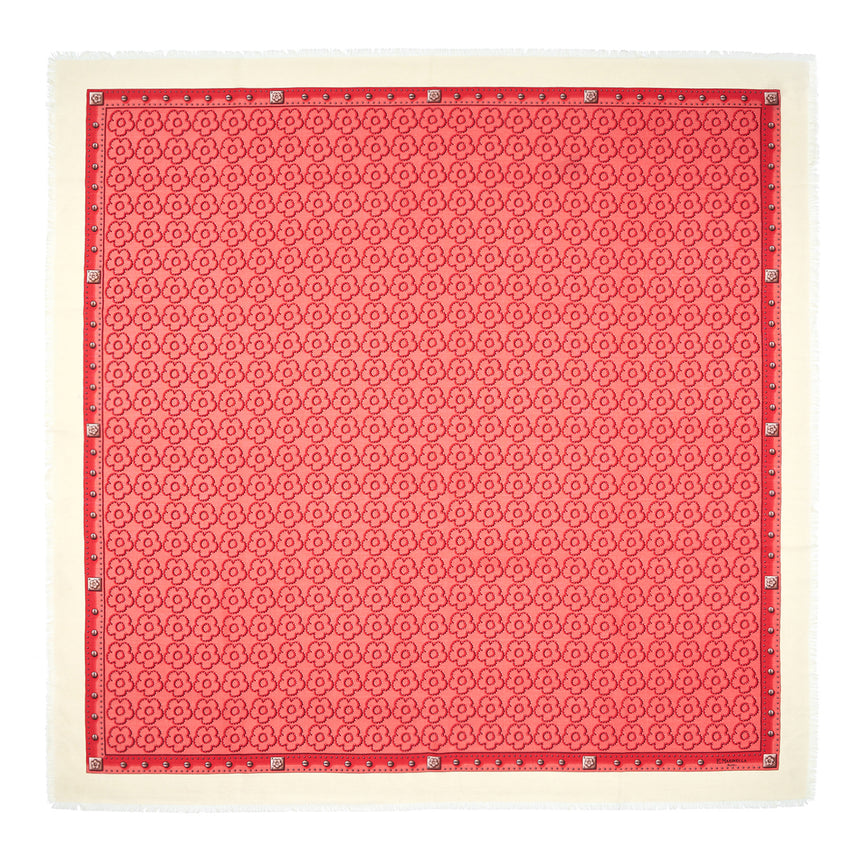 CHRISTMAS BOX WITH RED STOLE 115 IN WOOL, SILK AND CASHMERE