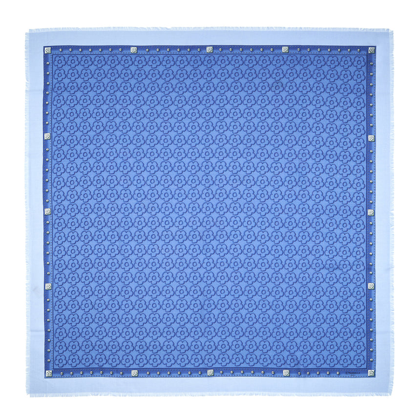 CHRISTMAS BOX WITH BLUE STOLE 115 IN WOOL, SILK AND CASHMERE