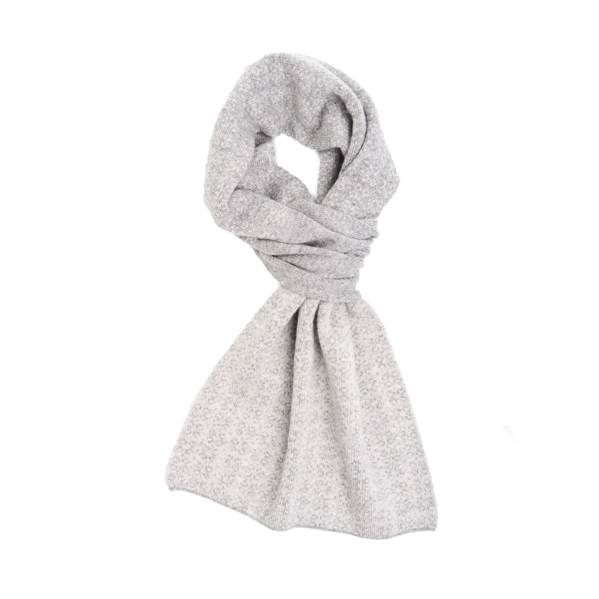 BOX DI NATALE CON SCALDACOLLO GRIGIO CHIARO IN CASHMERE