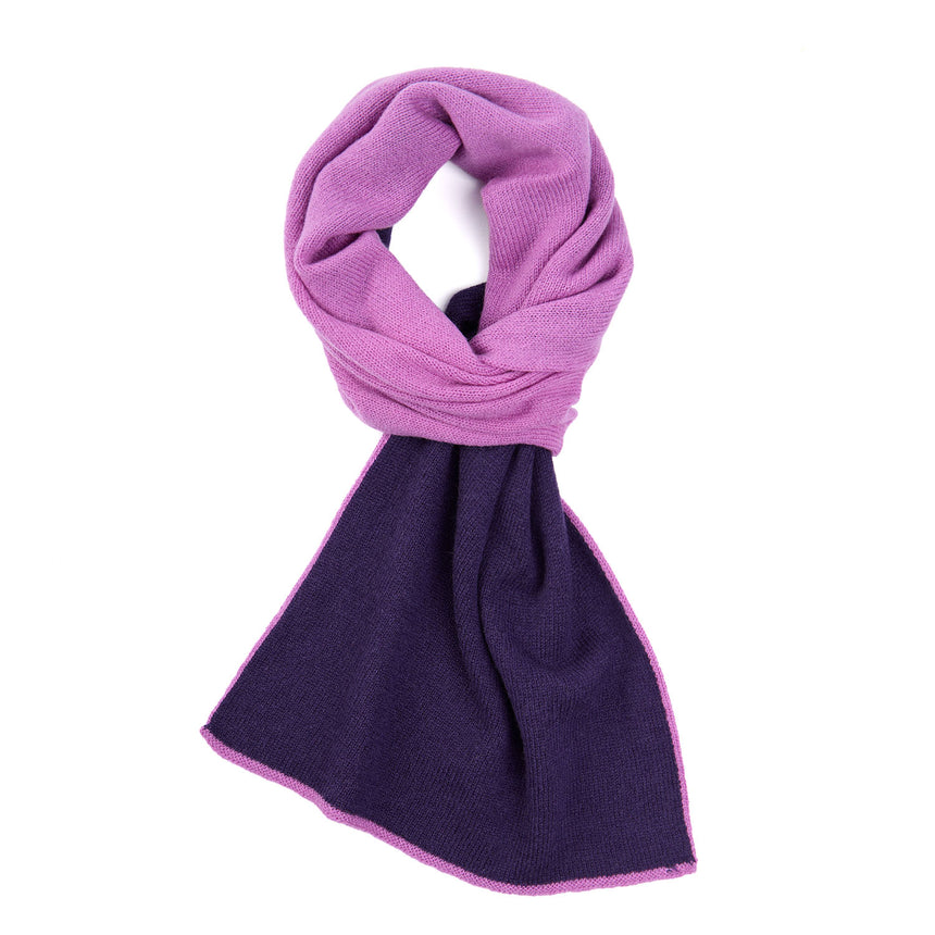 CHRISTMAS BOX WITH VIOLET CASHMERE NECK WARMER