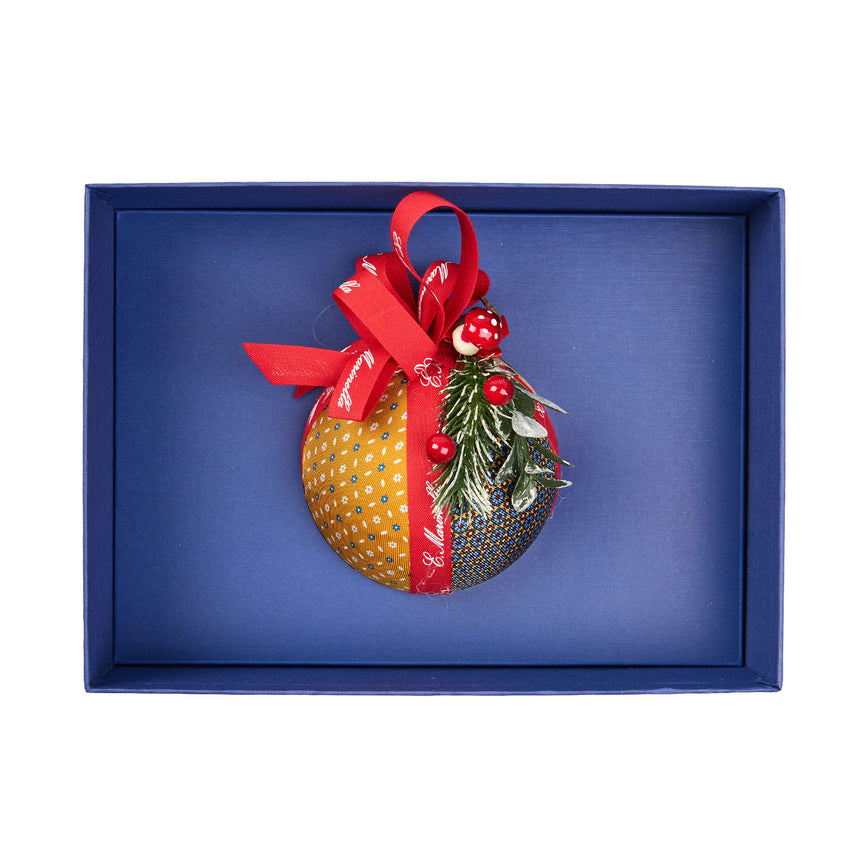 YELLOW FESTIVE ORNAMENT