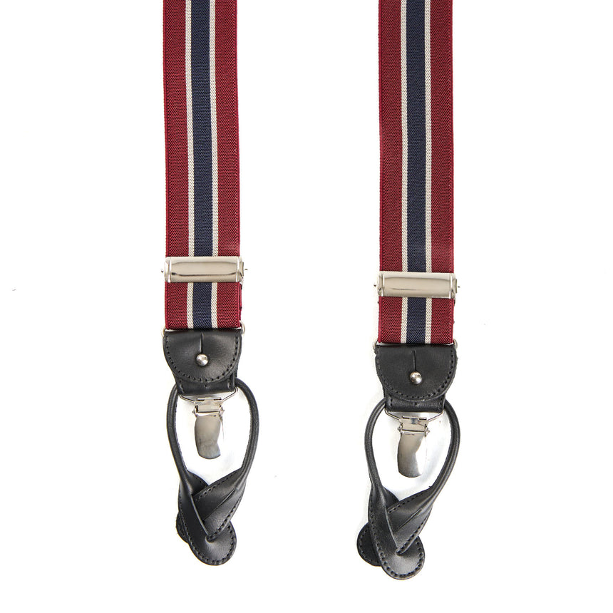 BURGUNDY AND BLUE BRACES