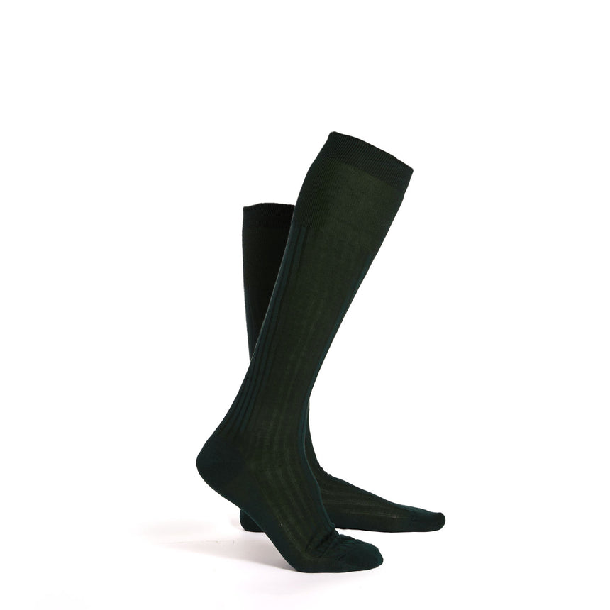 DARK GREEN LONG SOCKS