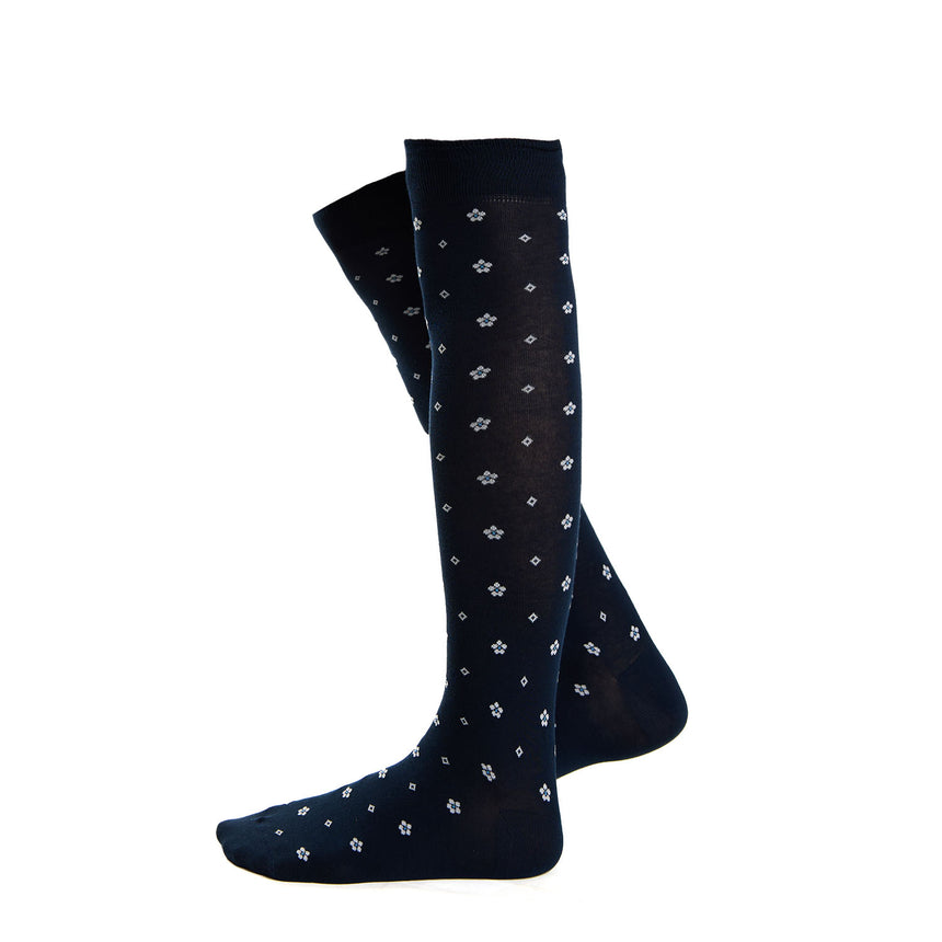 LONG DARK BLUE COTTON SOCKS
