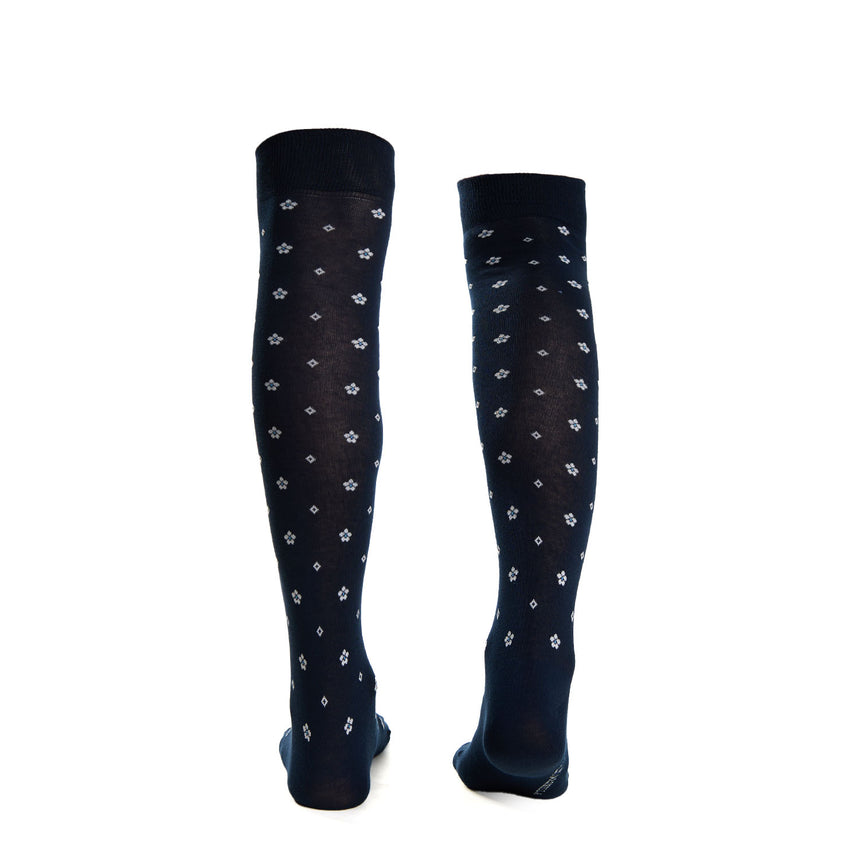 LONG DARK BLUE COTTON SOCKS