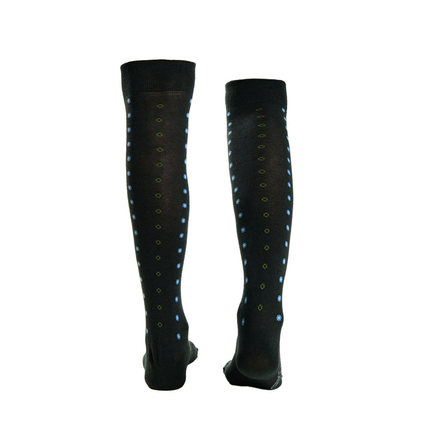 LONG DARK GREEN COTTON SOCKS