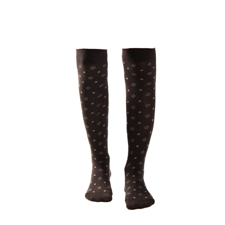 LONG DARK BROWN COTTON SOCKS