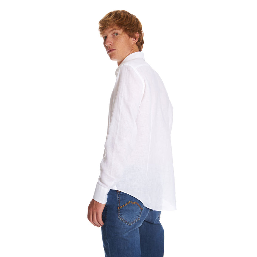 WHITE LINEN SHIRT