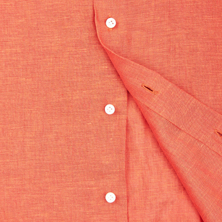 ORANGE LINEN SHIRT