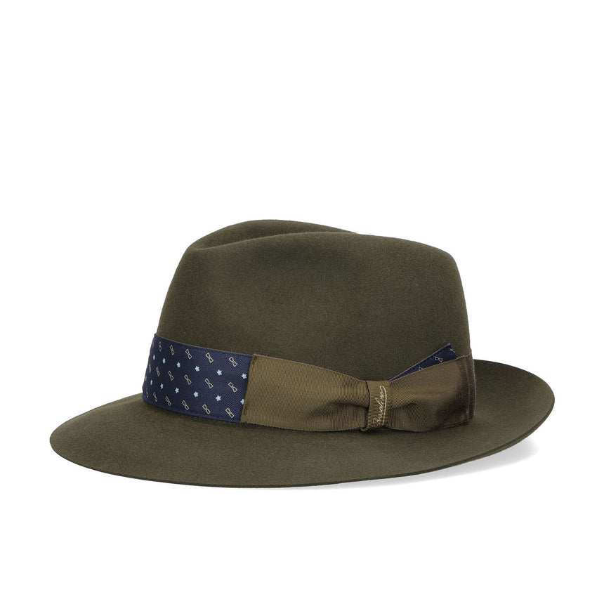 DARK GREEN EUGENIO MODEL FELT HAT
