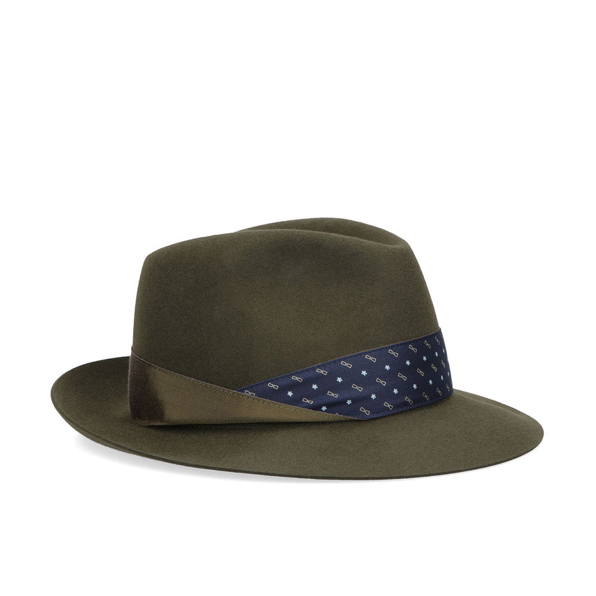 DARK GREEN EUGENIO MODEL FELT HAT