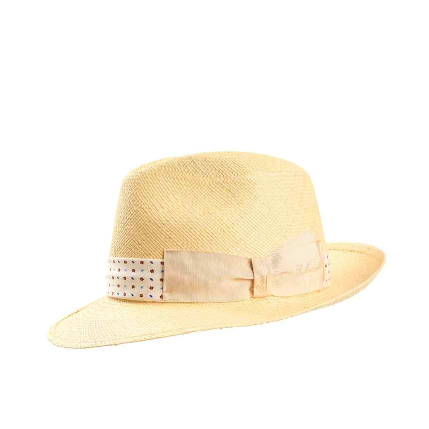PANAMA FEDERICO MODEL WITH WHITE SILK BAND, 55 CM