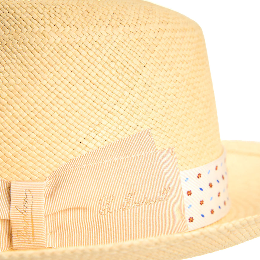 PANAMA FEDERICO MODEL WITH WHITE SILK BAND, 55 CM
