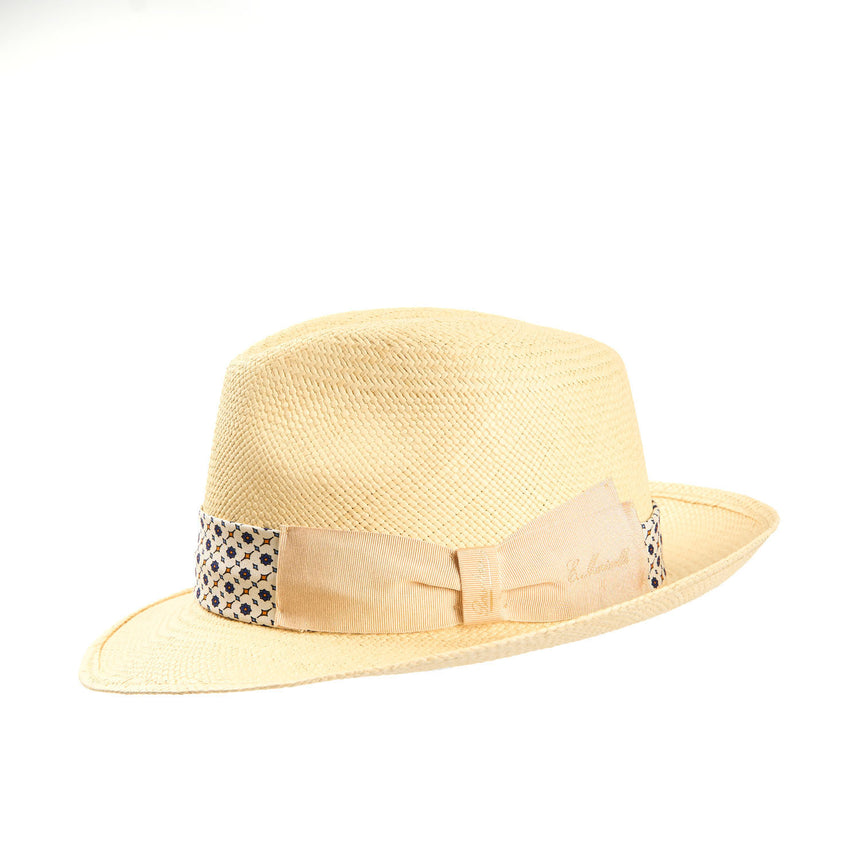PANAMA FEDERICO MODEL WITH WHITE SILK BAND, 55 CM