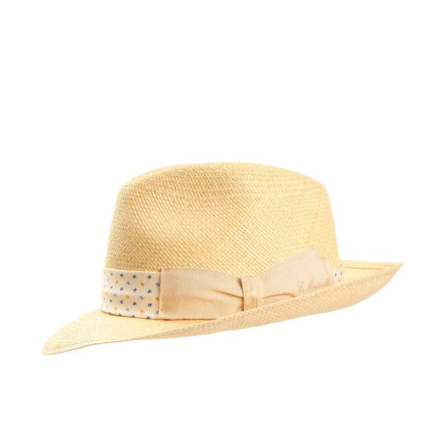 PANAMA FEDERICO MODEL WITH WHITE SILK BAND, 56 CM