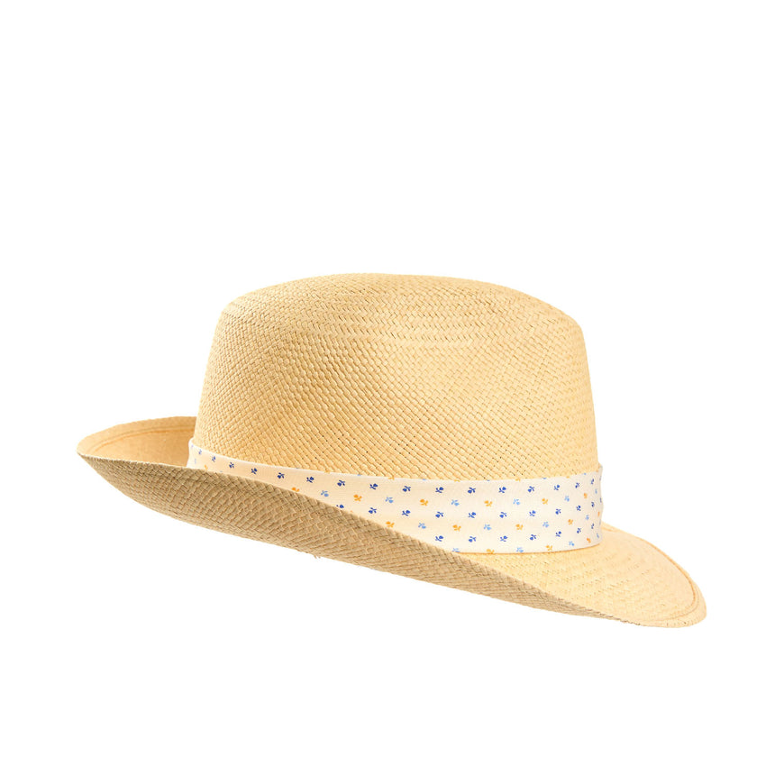 PANAMA FEDERICO MODEL WITH WHITE SILK BAND, 56 CM