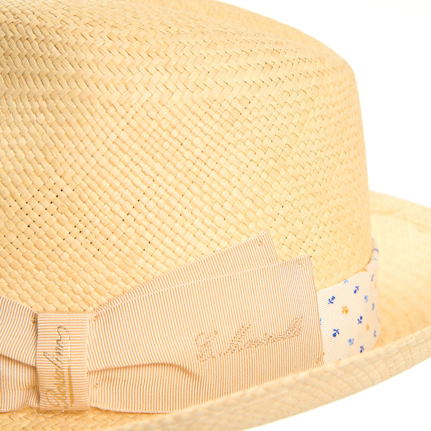 PANAMA FEDERICO MODEL WITH WHITE SILK BAND, 56 CM