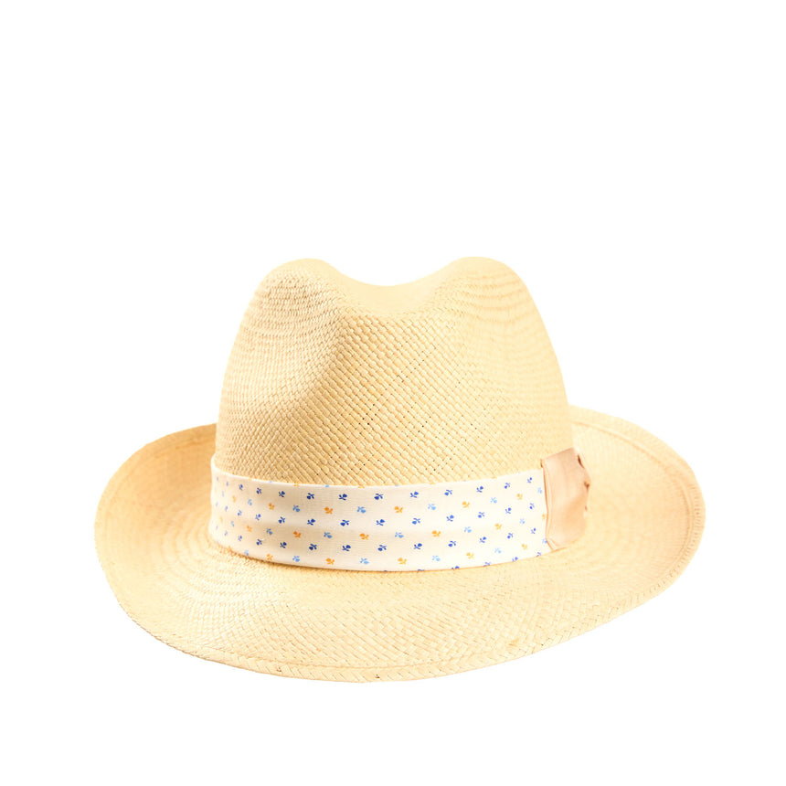 PANAMA FEDERICO MODEL WITH WHITE SILK BAND, 56 CM