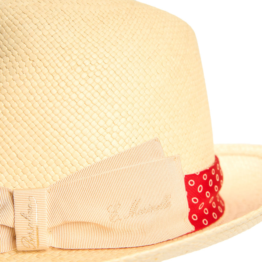 PANAMA FEDERICO MODEL WITH RED SILK BAND, 58 CM
