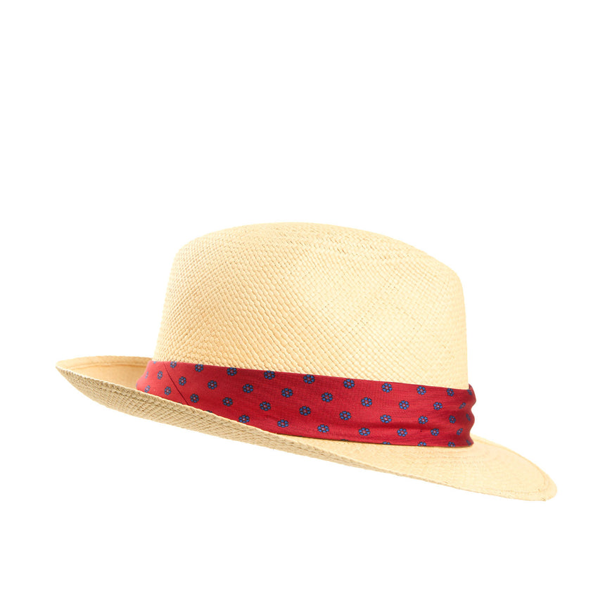 PANAMA FEDERICO MODEL WITH RED SILK BAND, 58 CM