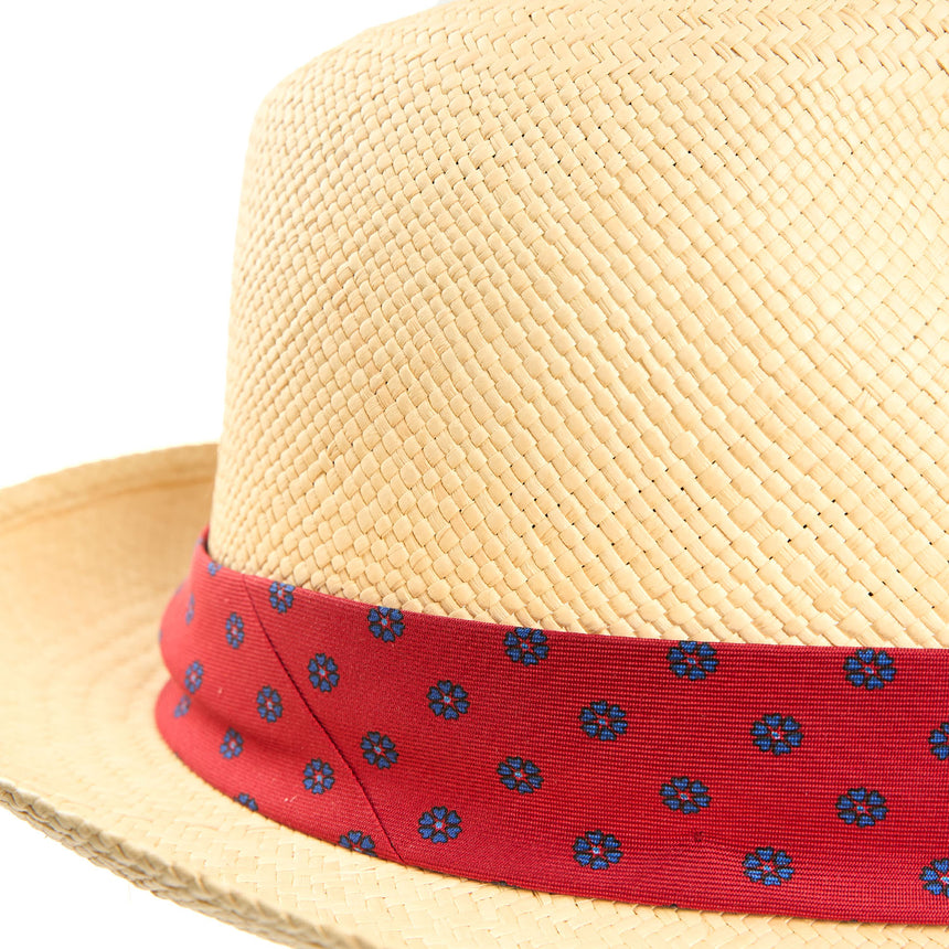 PANAMA FEDERICO MODEL WITH RED SILK BAND, 58 CM