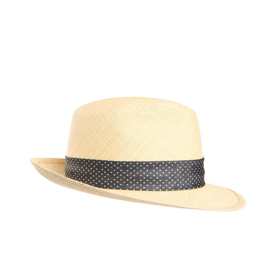 PANAMA FEDERICO MODEL WITH GREY SILK BAND, 57 CM