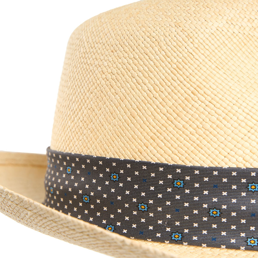 PANAMA FEDERICO MODEL WITH GREY SILK BAND, 57 CM