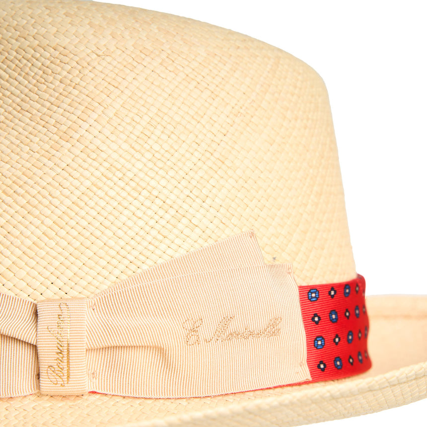 PANAMA FEDERICO MODEL WITH RED SILK BAND, 61 CM