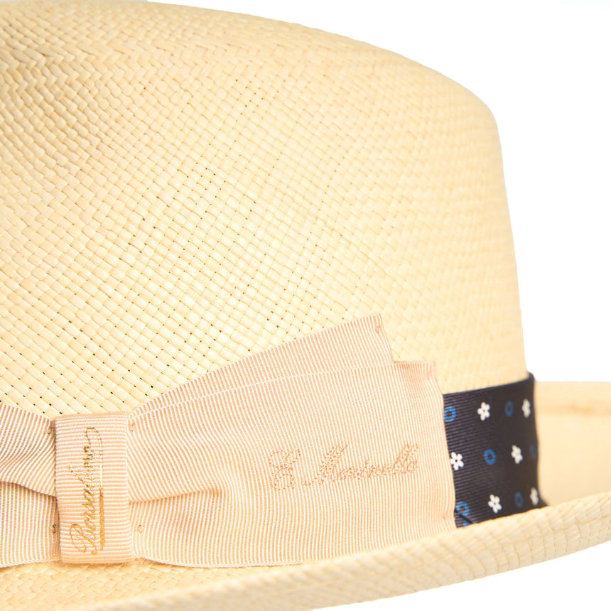 PANAMA FEDERICO MODEL WITH GREY SILK BAND, 57 CM