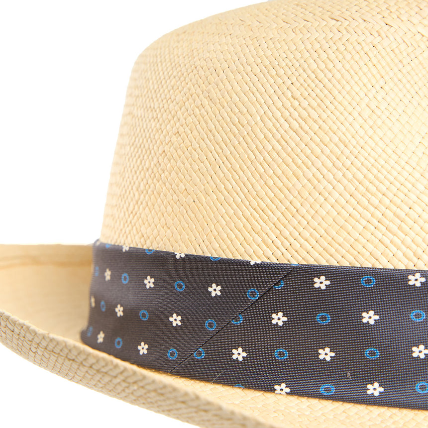 PANAMA FEDERICO MODEL WITH GREY SILK BAND, 57 CM