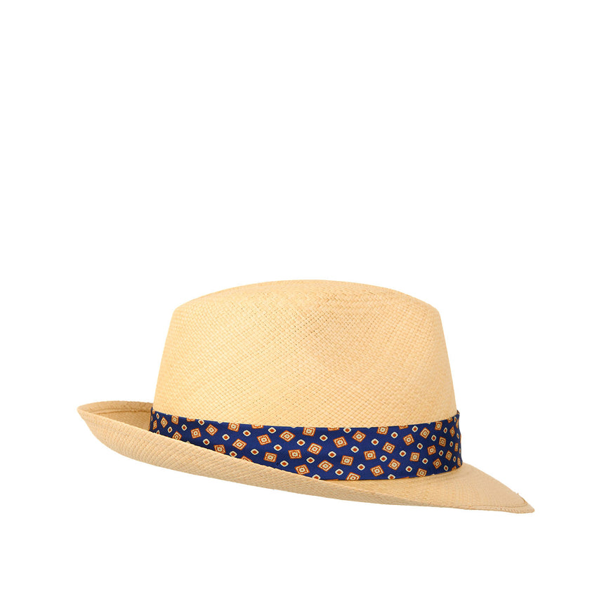 PANAMA FEDERICO MODEL WITH BLUETTE SILK BAND, 60 CM
