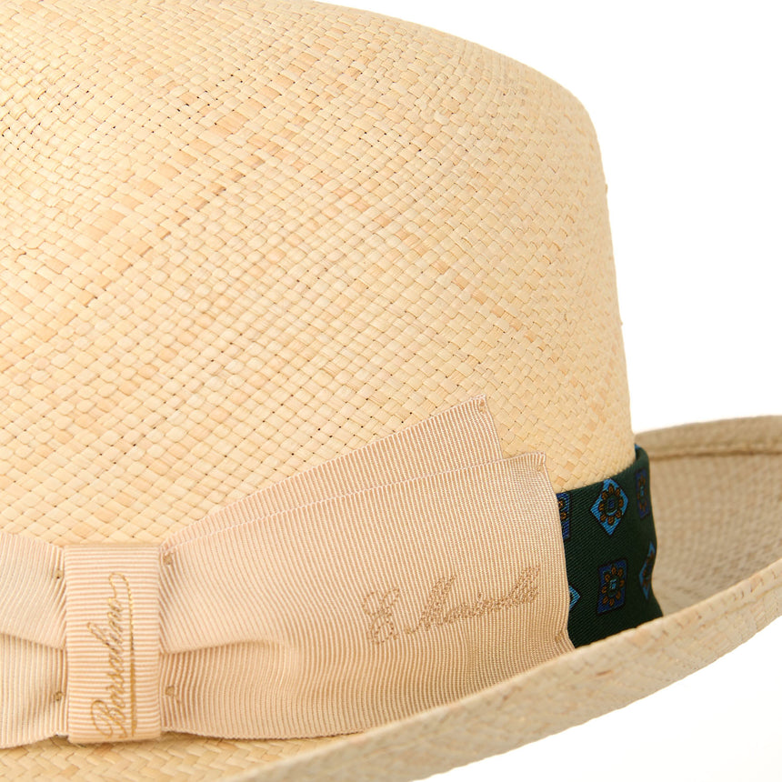 PANAMA FEDERICO MODEL WITH DARK GREEN SILK BAND, 57 CM