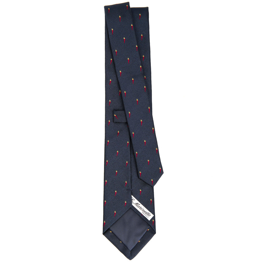 blue_jacquard_silk_tie_with_good_luck_"cornetto"_full_back_view
