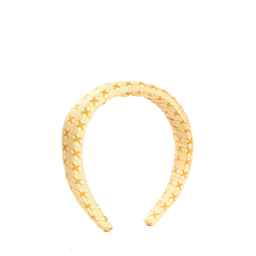 CERCHIETTO IN TWILL DI SETA GIALLO