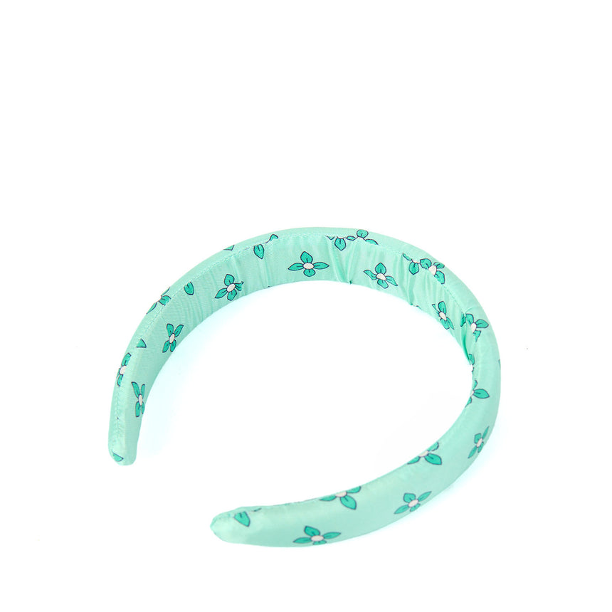 LIGHT GREEN SILK HEADBAND