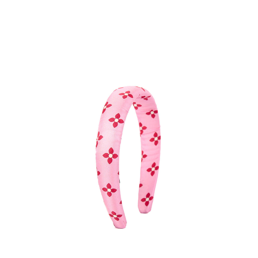 PINK SILK HEADBAND