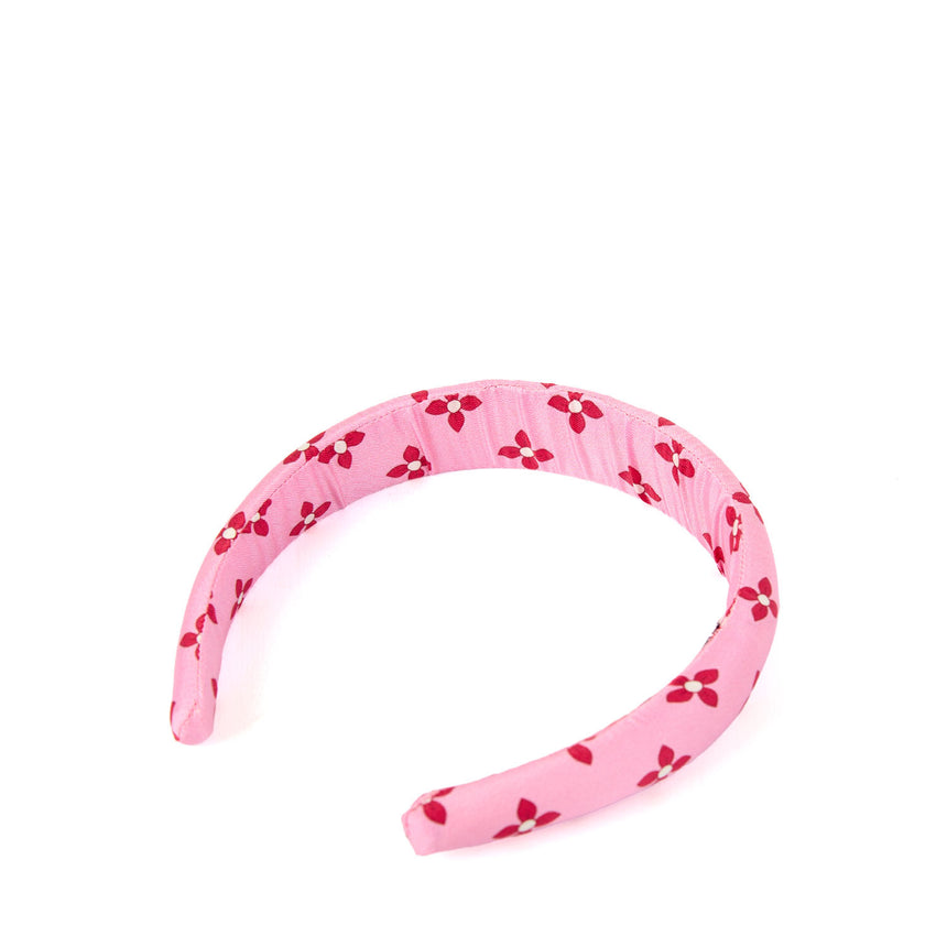 PINK SILK HEADBAND