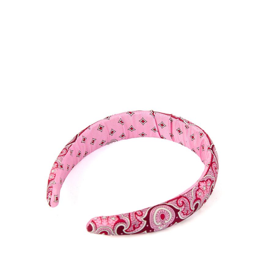 PINK SILK HEADBAND