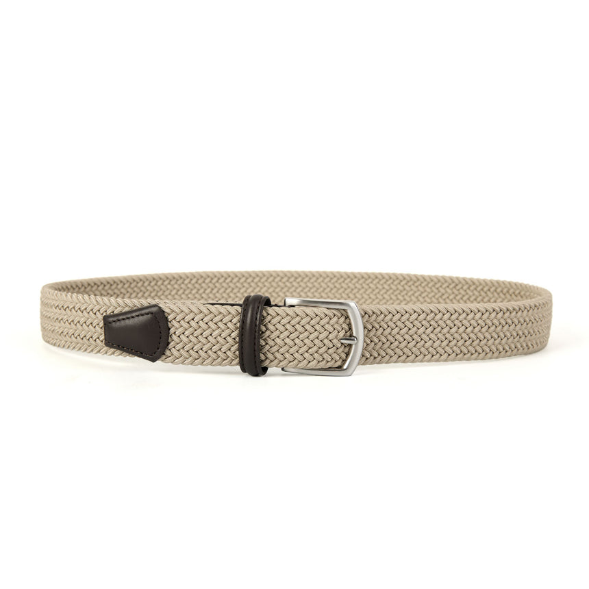 CINTURA ELASTICA INTRECCIATA BEIGE