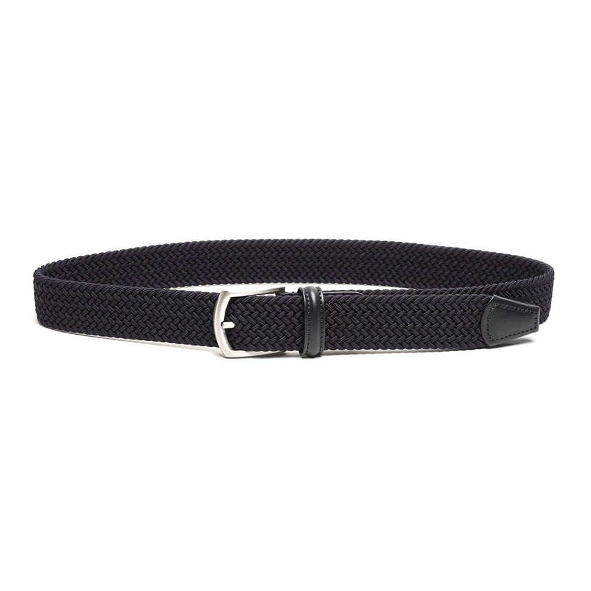 DARK BLUE WOVEN STRETCH BELT